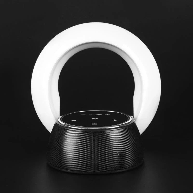 Multifunctional Bluetooth Desk Lamp with Subwoofer Speaker, Adjustable LED Lighting, and Wireless Audio Capabilities