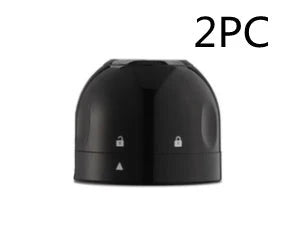 Premium black champagne and wine bottle stoppers with vacuum seal technology to preserve freshness and carbonation