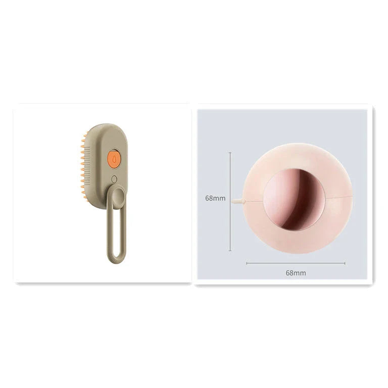Premium 3-in-1 Pet Grooming Brush with Gentle Steam Spray, Massaging Comb, and Hair Removal Function for Cats and Dogs