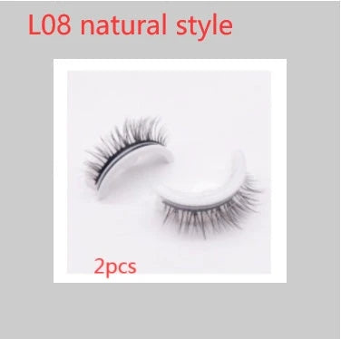 Glamorous 3D mink-inspired false eyelashes in various styles and packaging