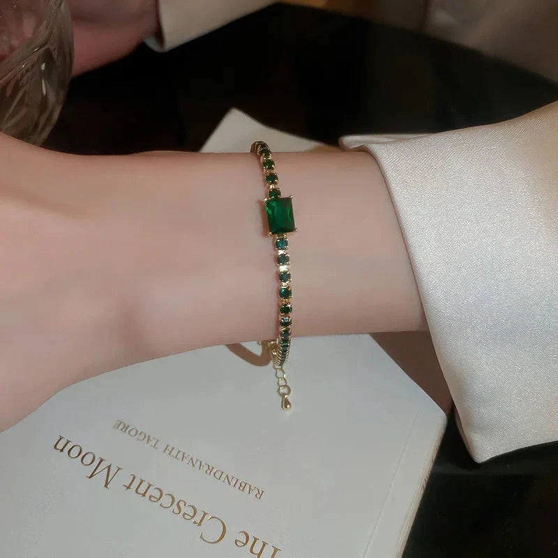 Elegant Zircon Geometric Bracelet for Women in various colours