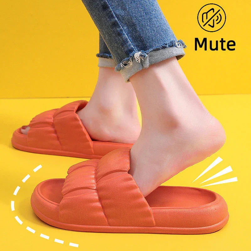 Stylish and comfortable bathroom slippers with a variety of vibrant color options, featuring a durable, waterproof, and anti-slip sole for all-day wear.
