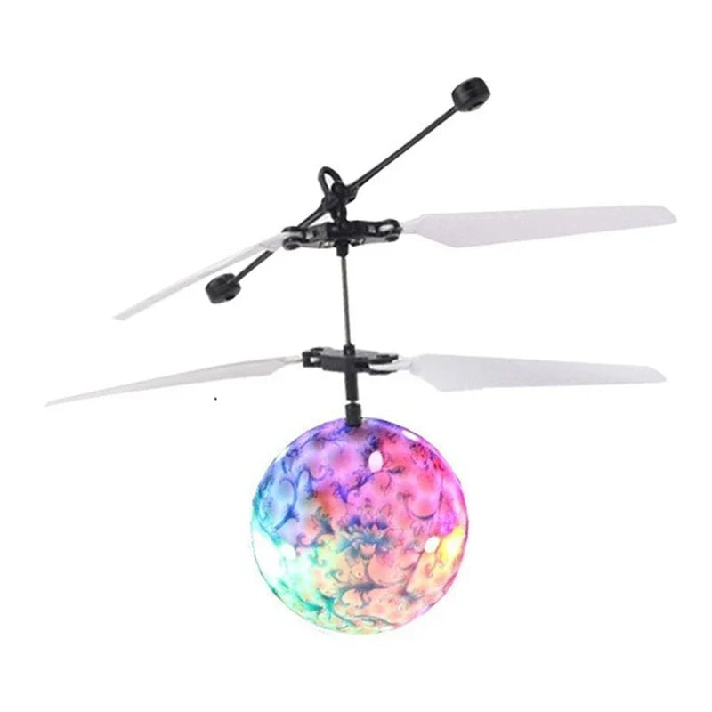 A mesmerizing LED-powered levitating ball that uses infrared technology to effortlessly float and dance, creating a captivating visual display.