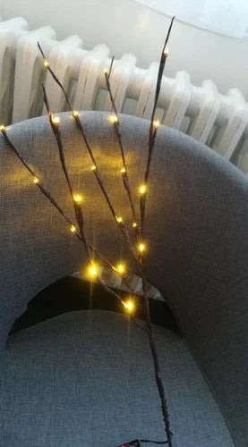 Enchanting 20-LED twig lights for creating a cozy, festive ambiance in any room or event