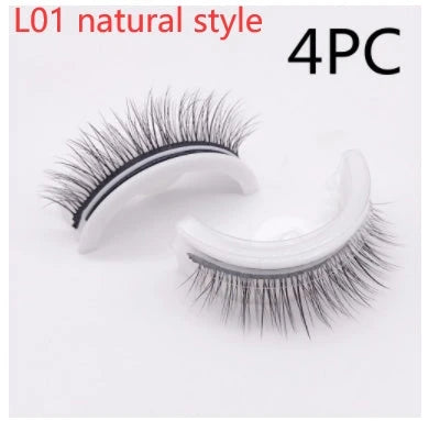 Glamorous 3D mink-inspired false eyelashes in various styles and packaging