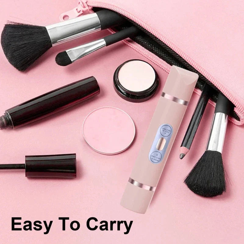 Dual-head electric shaver for women's painless hair removal on face, arms, legs, and bikini area