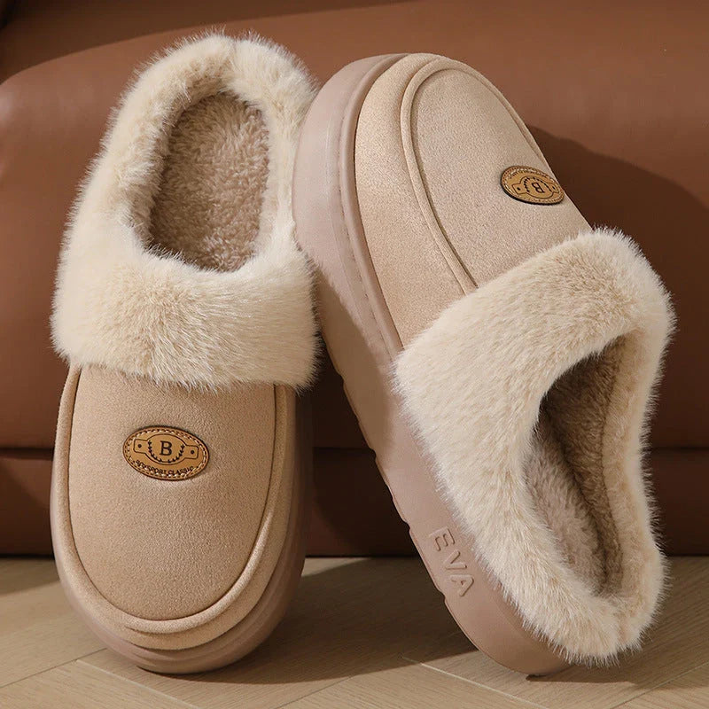 Cozy and warm men's winter slippers made with premium suede and plush lining for maximum comfort and style