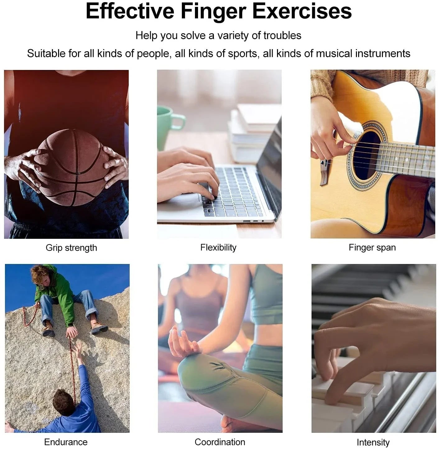 Premium silicone finger strengthening device for arthritis relief and hand grip training