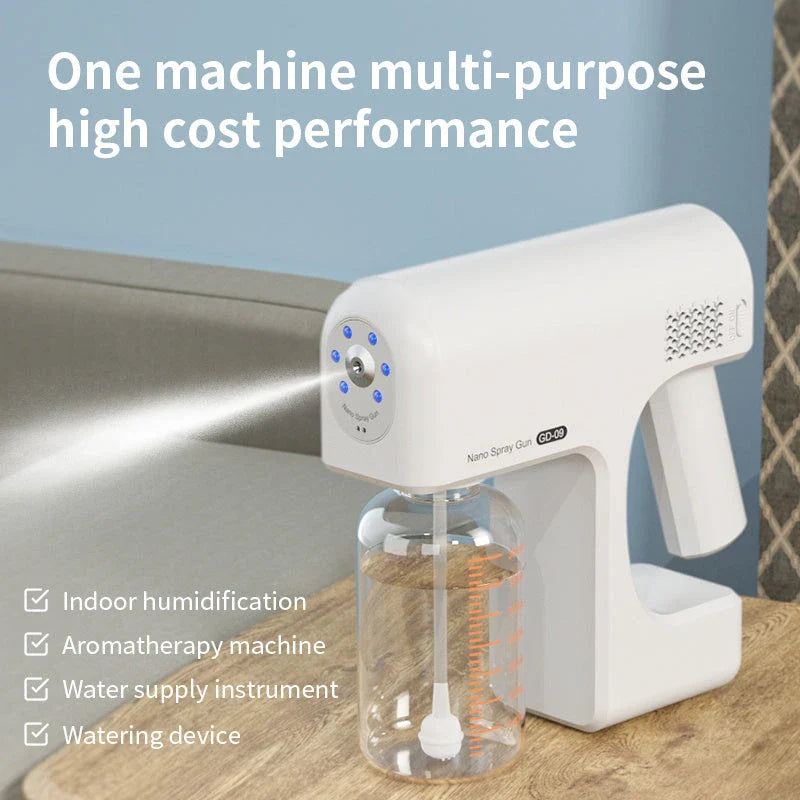 Versatile USB Rechargeable Disinfection Sprayer: Handheld Sanitizer for Home and Body