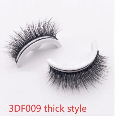 Glamorous 3D mink-inspired false eyelashes in various styles and packaging
