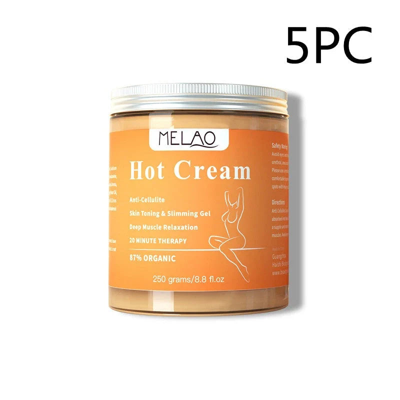 Premium slimming body cream with natural ingredients for cellulite and fat reduction