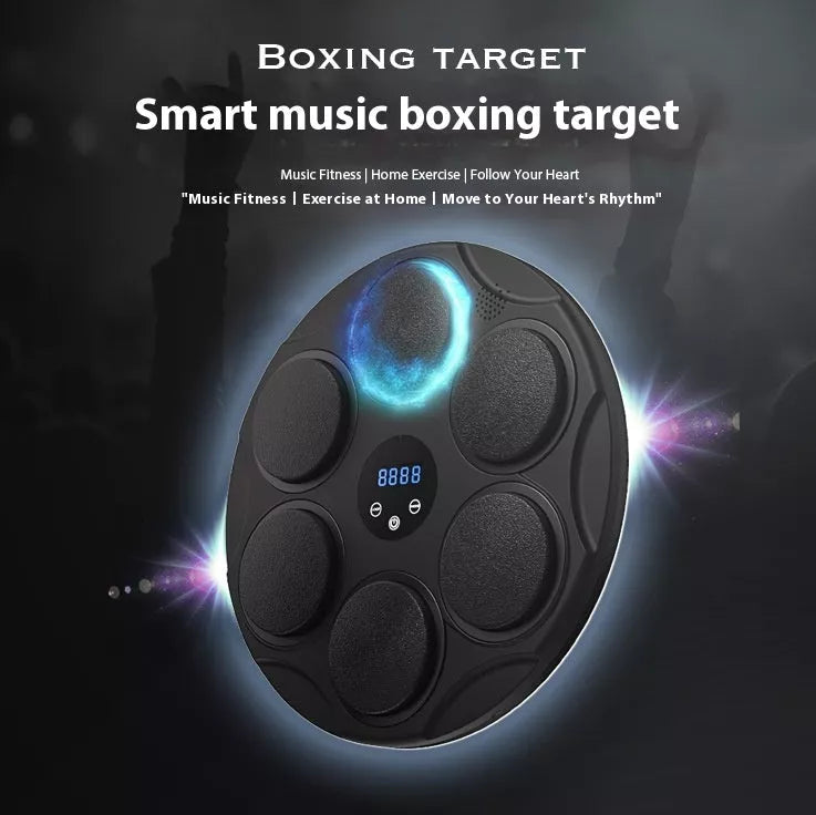 Smart Bluetooth Music Boxing Target with black coloured lights for fitness training