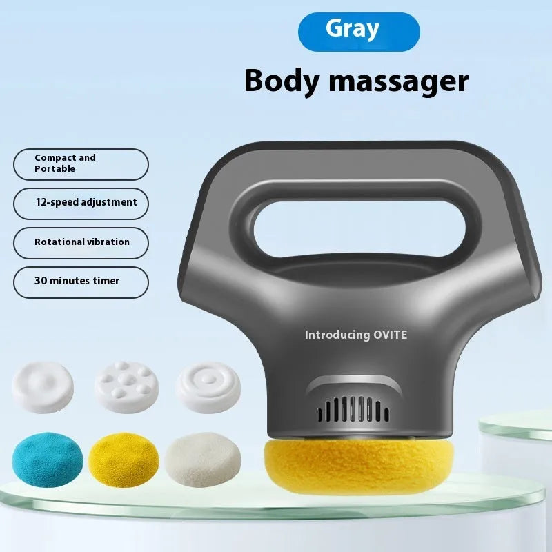 Portable white body slimming massage instrument with Type-C charging cable