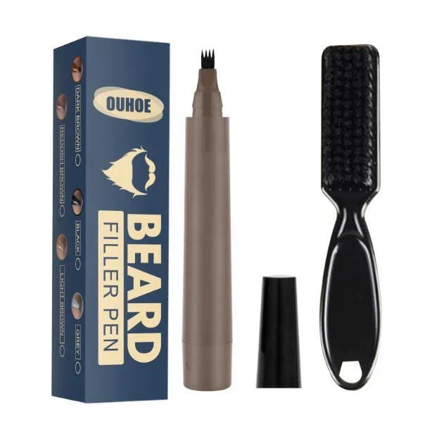 Precision Beard Filler Pen for men - fill in patchy, thin areas for a flawless, full-looking beard