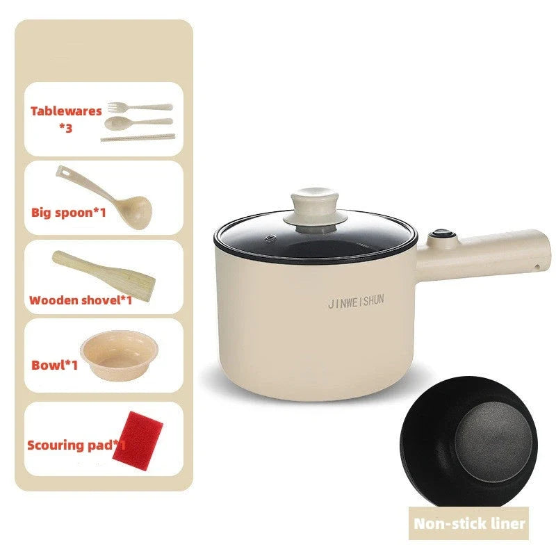 Versatile Electric Hot Pot with Stainless Steel Construction and Nonstick Interior