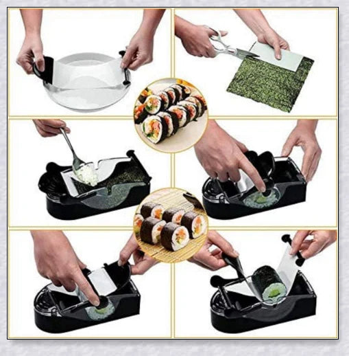 Portable DIY Kitchen Sushi Roll Maker - Compact, Easy-to-Use Sushi Rolling Tool for Homemade Sushi
