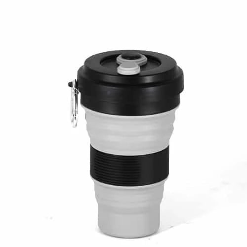 Colourful Folding Silicone Coffee Mug, a portable and eco-friendly companion for on-the-go caffeine enjoyment
