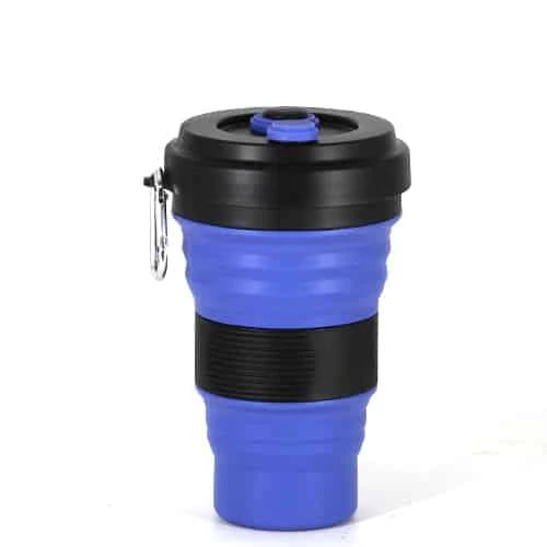 Colourful Folding Silicone Coffee Mug, a portable and eco-friendly companion for on-the-go caffeine enjoyment