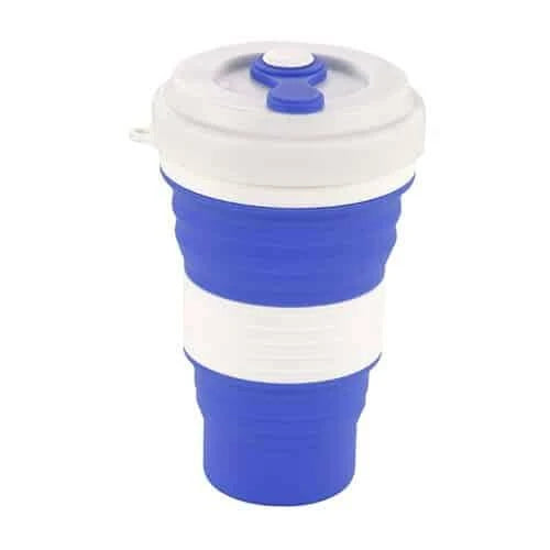 Colourful Folding Silicone Coffee Mug, a portable and eco-friendly companion for on-the-go caffeine enjoyment