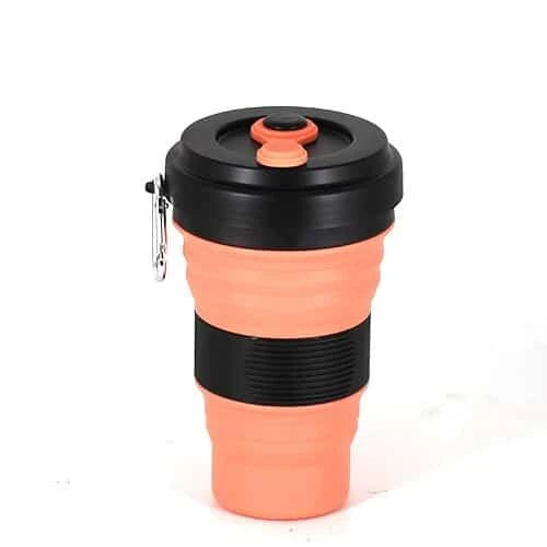 Colourful Folding Silicone Coffee Mug, a portable and eco-friendly companion for on-the-go caffeine enjoyment