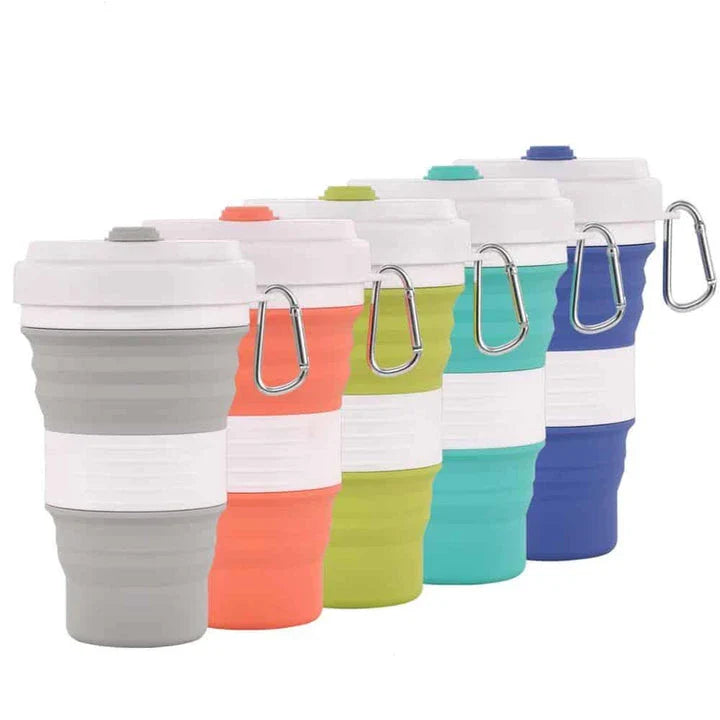 Homeenjoy UK Colourful Folding Silicone Coffee Mug