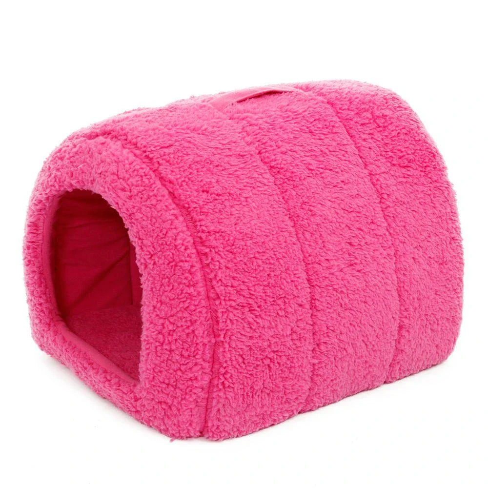 Soft and cosy cotton cat bed in a stylish brown colour, designed for maximum comfort and relaxation for your beloved feline companion.