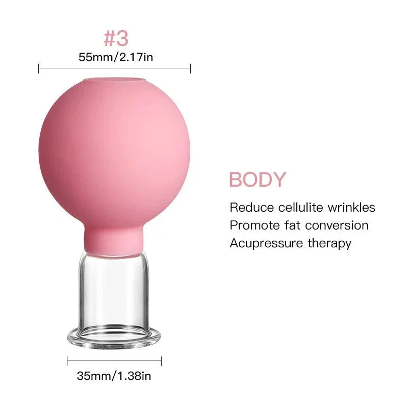Premium Facial Cupping Massage Set for Skin Lifting and Anti-Cellulite, with adjustable suction and multi-size cups
