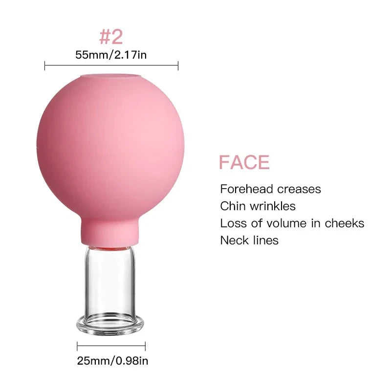 Premium Facial Cupping Massage Set for Skin Lifting and Anti-Cellulite, with adjustable suction and multi-size cups