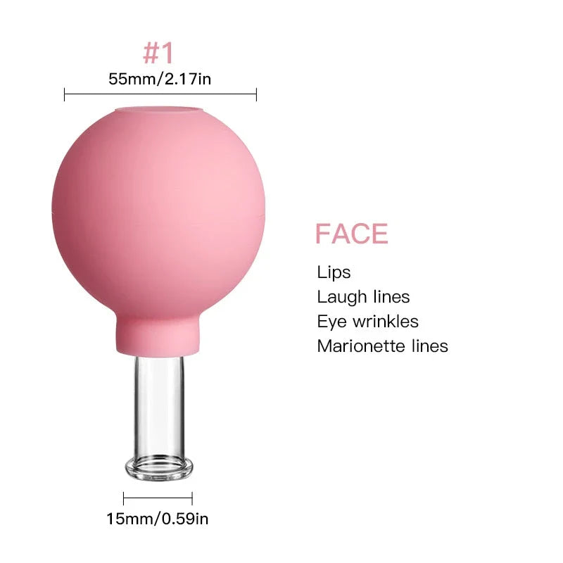 Premium Facial Cupping Massage Set for Skin Lifting and Anti-Cellulite, with adjustable suction and multi-size cups