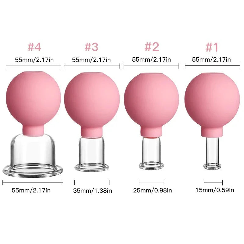 Premium Facial Cupping Massage Set for Skin Lifting and Anti-Cellulite, with adjustable suction and multi-size cups