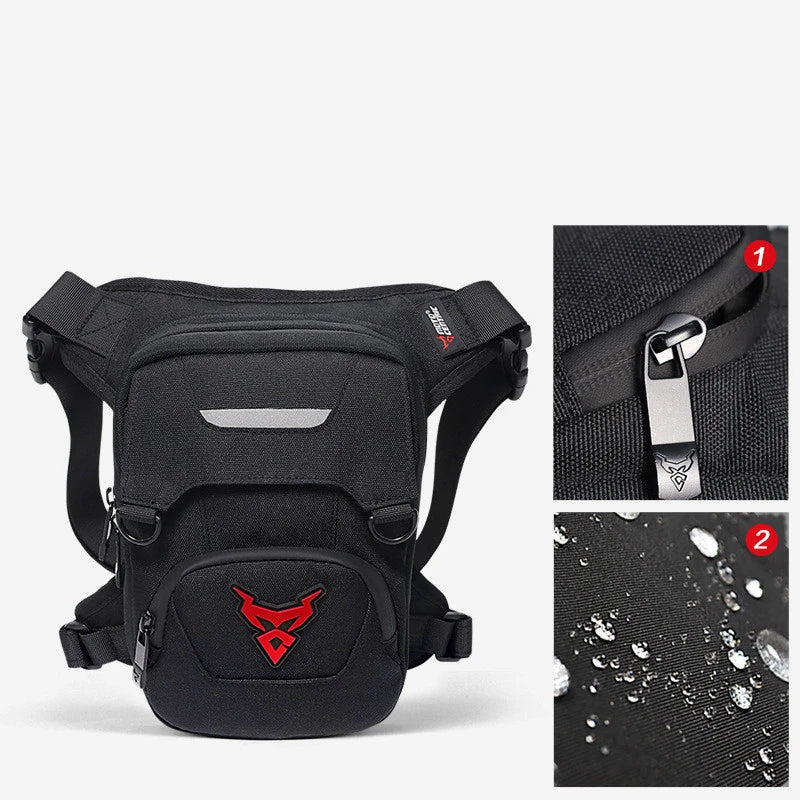 Motorcycle Racing Knight Equipment in water-repellent Oxford cloth with adjustable belt and leg straps for a customized fit