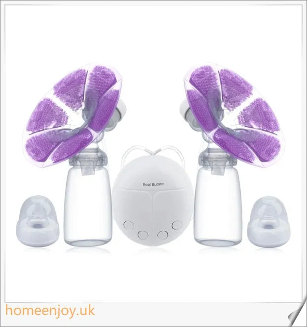 Trabyhand Electric Breast Double Pump - A hospital-grade breastfeeding machine with a silent motor, USB charging, and gentle massage cushions.