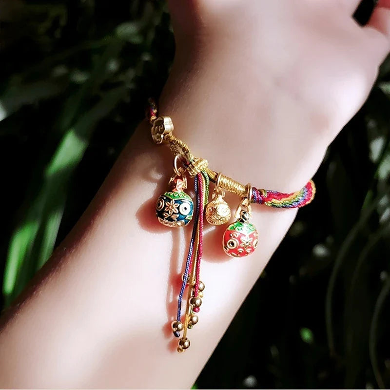 Couple's fashion bracelet with knitted texture and zodiac charm