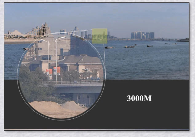 Professional night vision infrared binoculars with long 3000-metre range and durable, waterproof design
