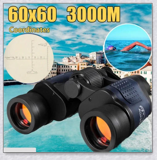 Professional night vision infrared binoculars with long 3000-metre range and durable, waterproof design