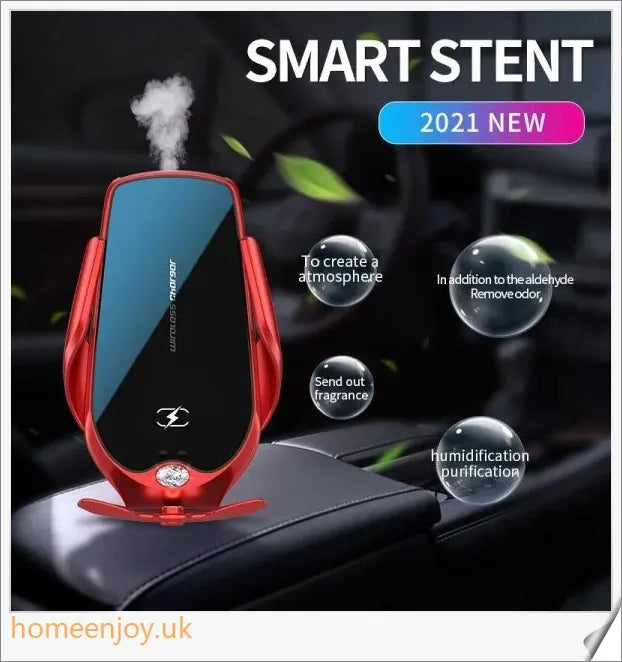 Car Smart Aromatherapy Mobile Phone Holder - Secure smartphone mount with integrated essential oil diffuser for in-car convenience and relaxation