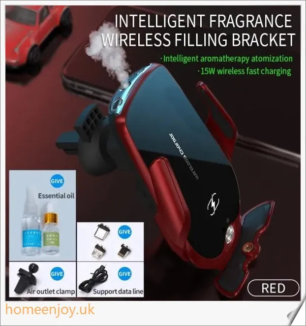 Car Smart Aromatherapy Mobile Phone Holder - Secure smartphone mount with integrated essential oil diffuser for in-car convenience and relaxation