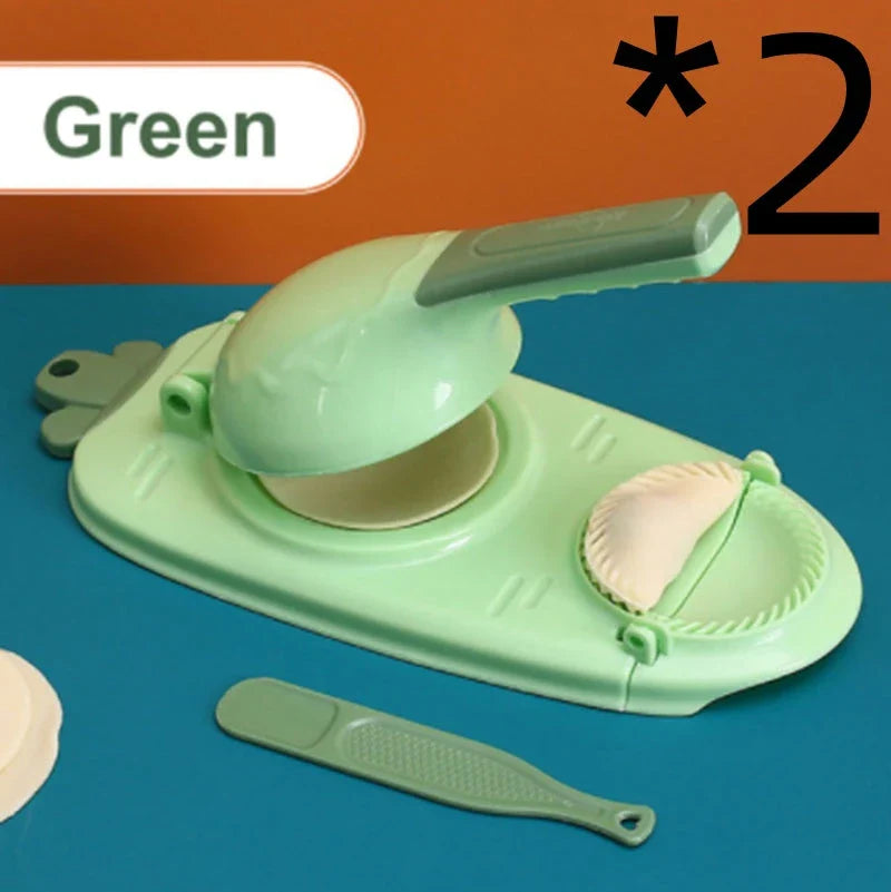 Ergonomic dumpling press tool made of food-grade plastic for easy and convenient homemade dumplings