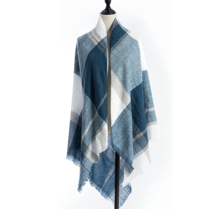 Luxury plus-sized double-sided cashmere-like scarf shawl in various colours