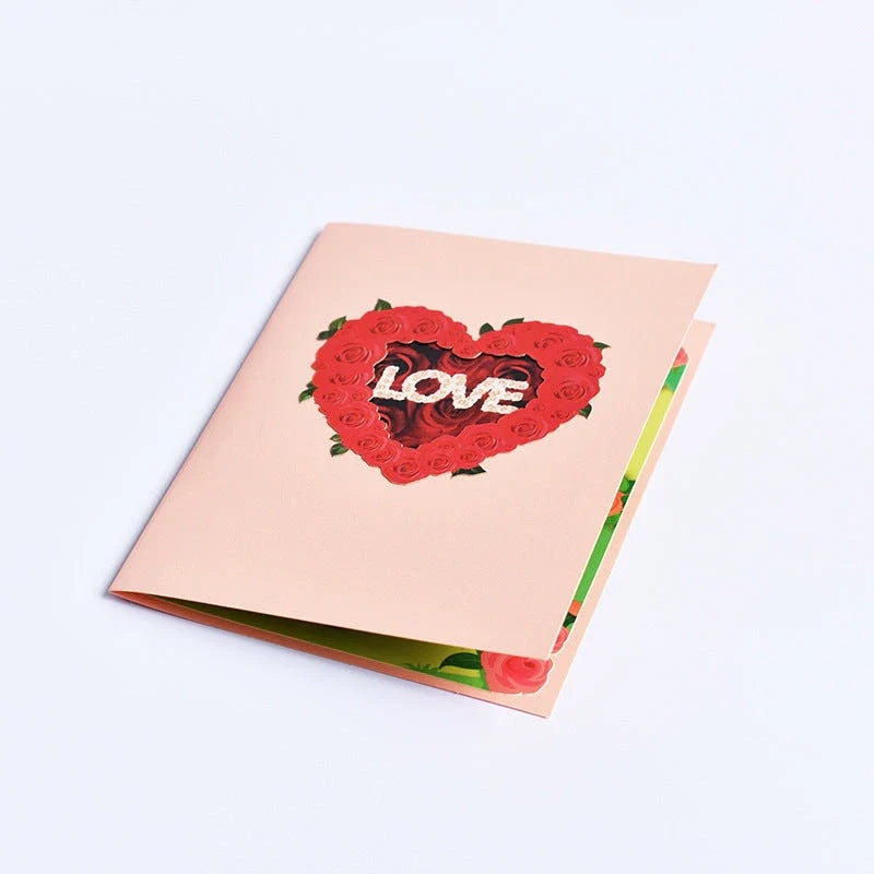 Enchanting 3D pop-up greeting cards with beautiful floral designs, perfect for birthdays, anniversaries, and other special occasions