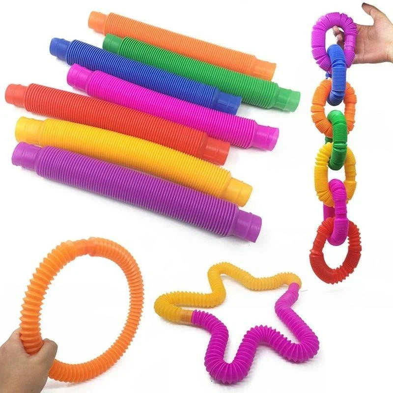 Homeenjoy UK Colourful Coiled Plastic Toy for Creative Playtime