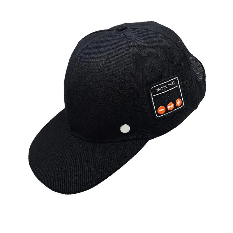 Adjustable Bluetooth-enabled Music Cap with Digital Printing, Breathable Fabric, and Sun Protection for Tennis and Outdoor Activities