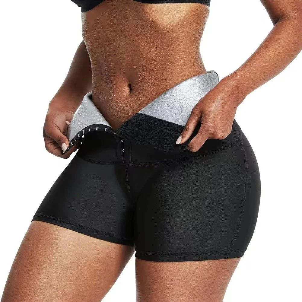 Premium shaping leggings made from neoprene fabric for slimming, sculpting, and sweat-inducing benefits