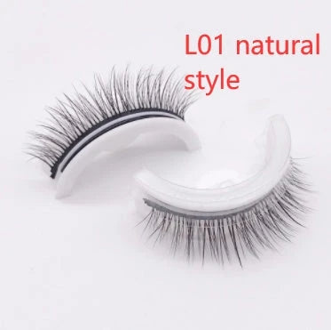 Glamorous 3D mink-inspired false eyelashes in various styles and packaging