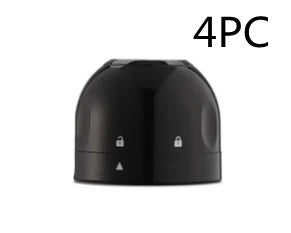 Premium black champagne and wine bottle stoppers with vacuum seal technology to preserve freshness and carbonation