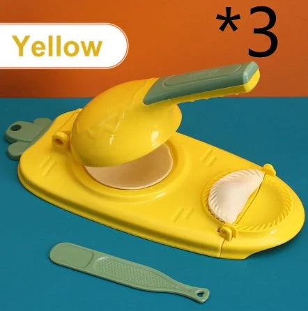 Ergonomic dumpling press tool made of food-grade plastic for easy and convenient homemade dumplings