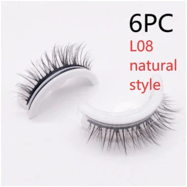 Glamorous 3D mink-inspired false eyelashes in various styles and packaging