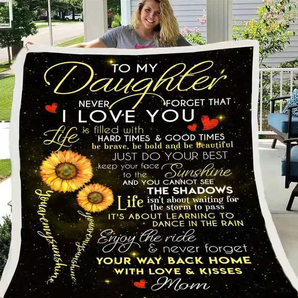 Digital Printed Flannel Blanket with Lamb Velvet Touch in various sizes