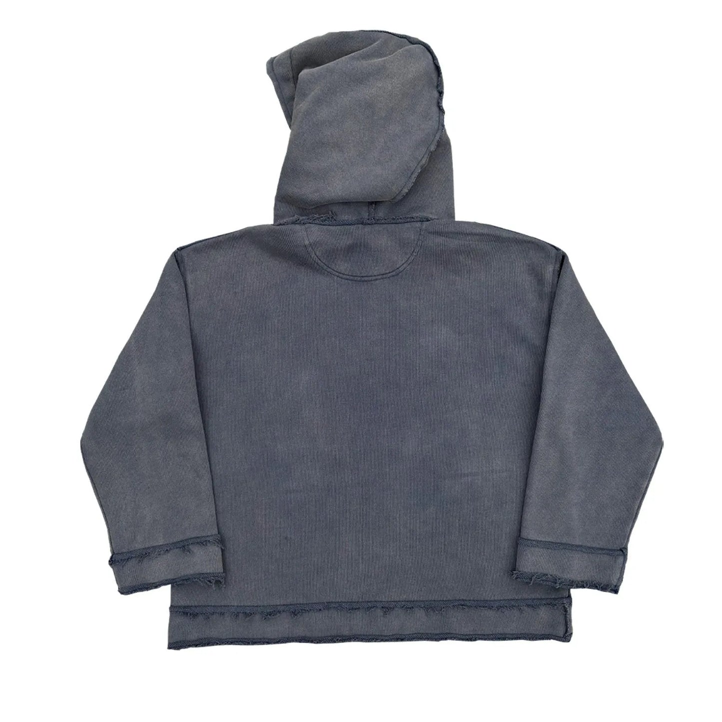 The Sun Also Rises dark blue men's hoodie sweater on a model