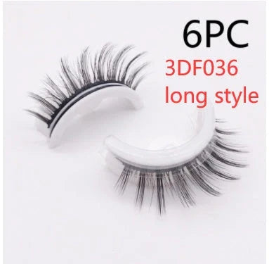 Glamorous 3D mink-inspired false eyelashes in various styles and packaging